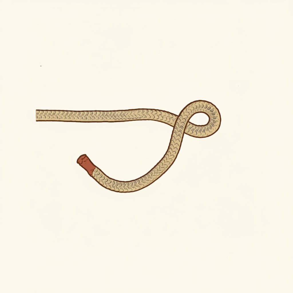 Figure-8 knot — make a loop — end over standing part